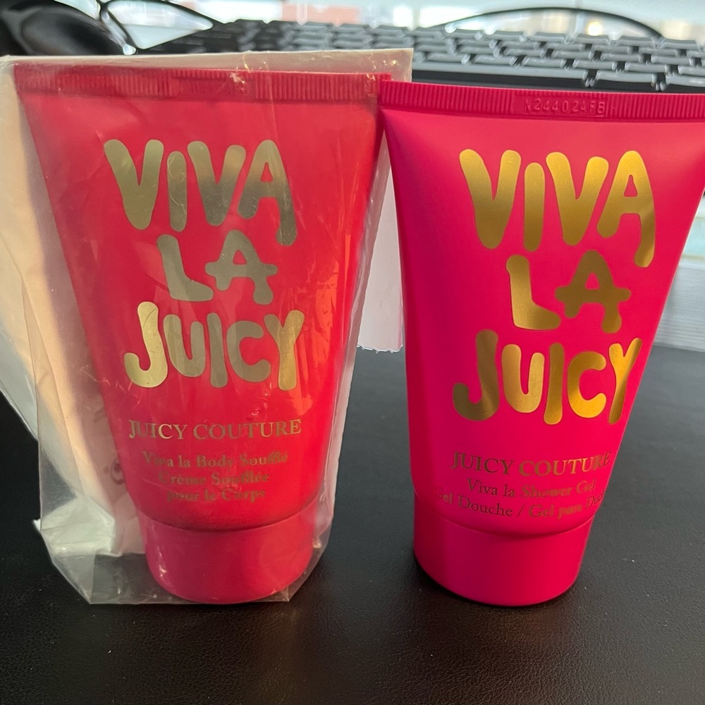 Juicy Couture Viva La Juicy Body Soufflé and Shower Gel - 4.2oz each.